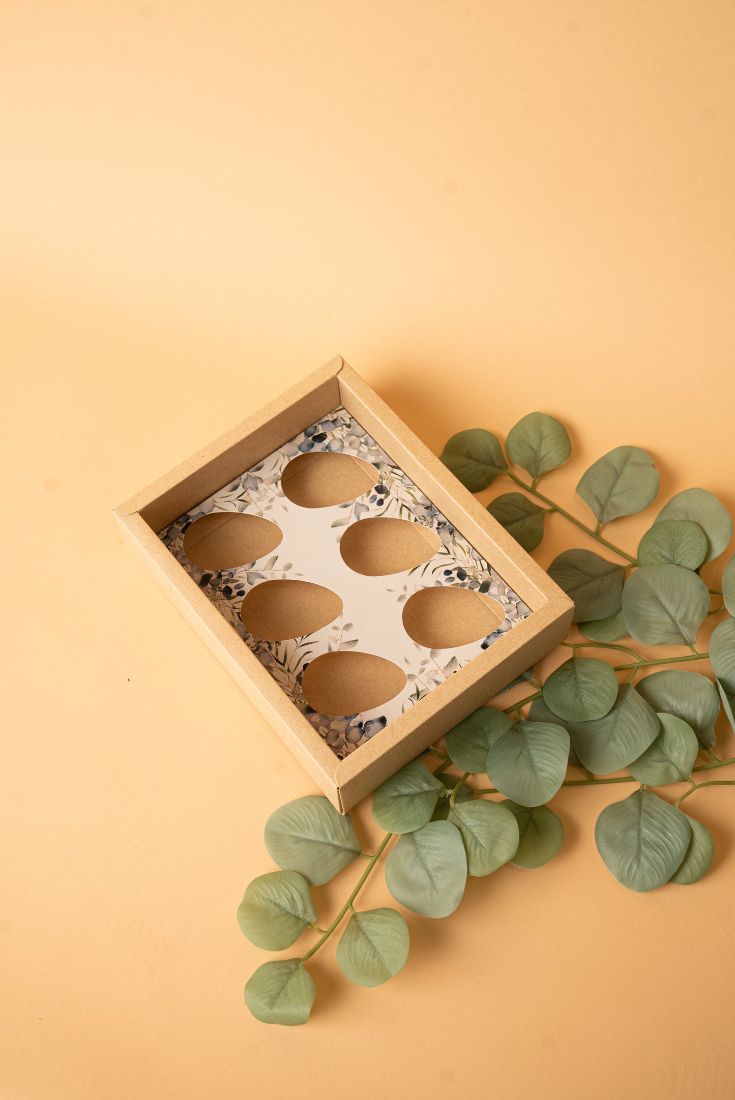 Caixa 6 Mini-Ovos 50g c/ cinta - Linha Florescer