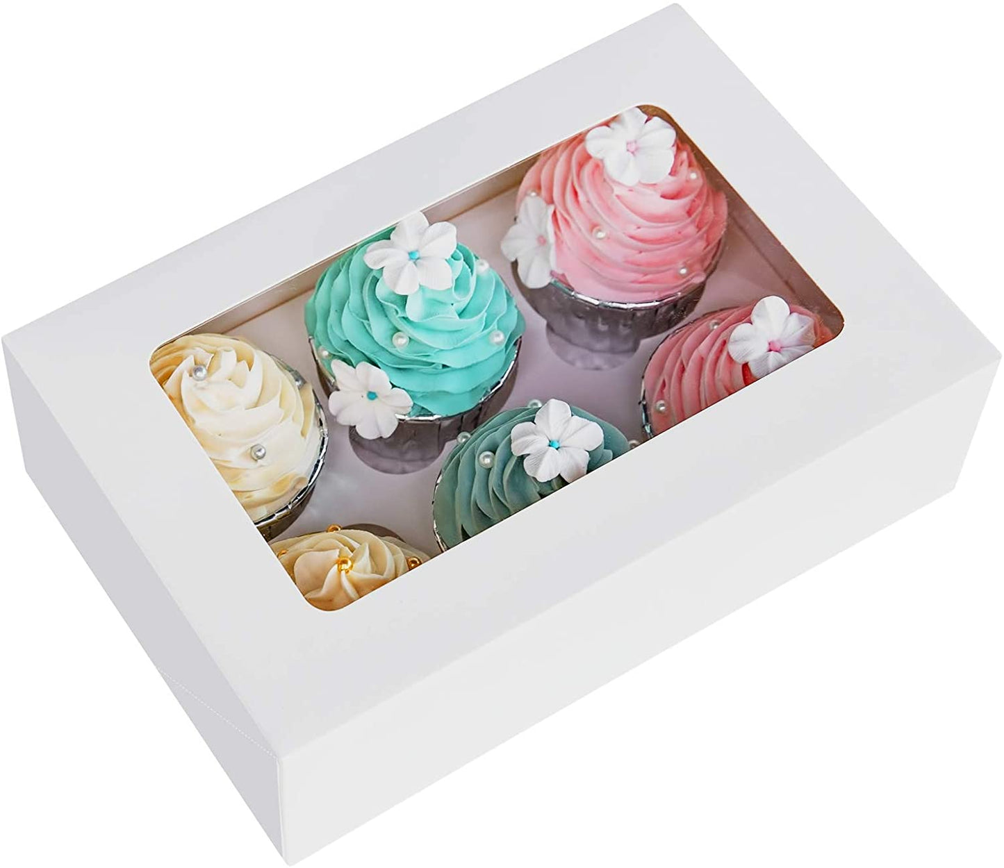 Caixa Bolo 23.8x16x7.5cm ou 6 cupcakes - 3 unidades