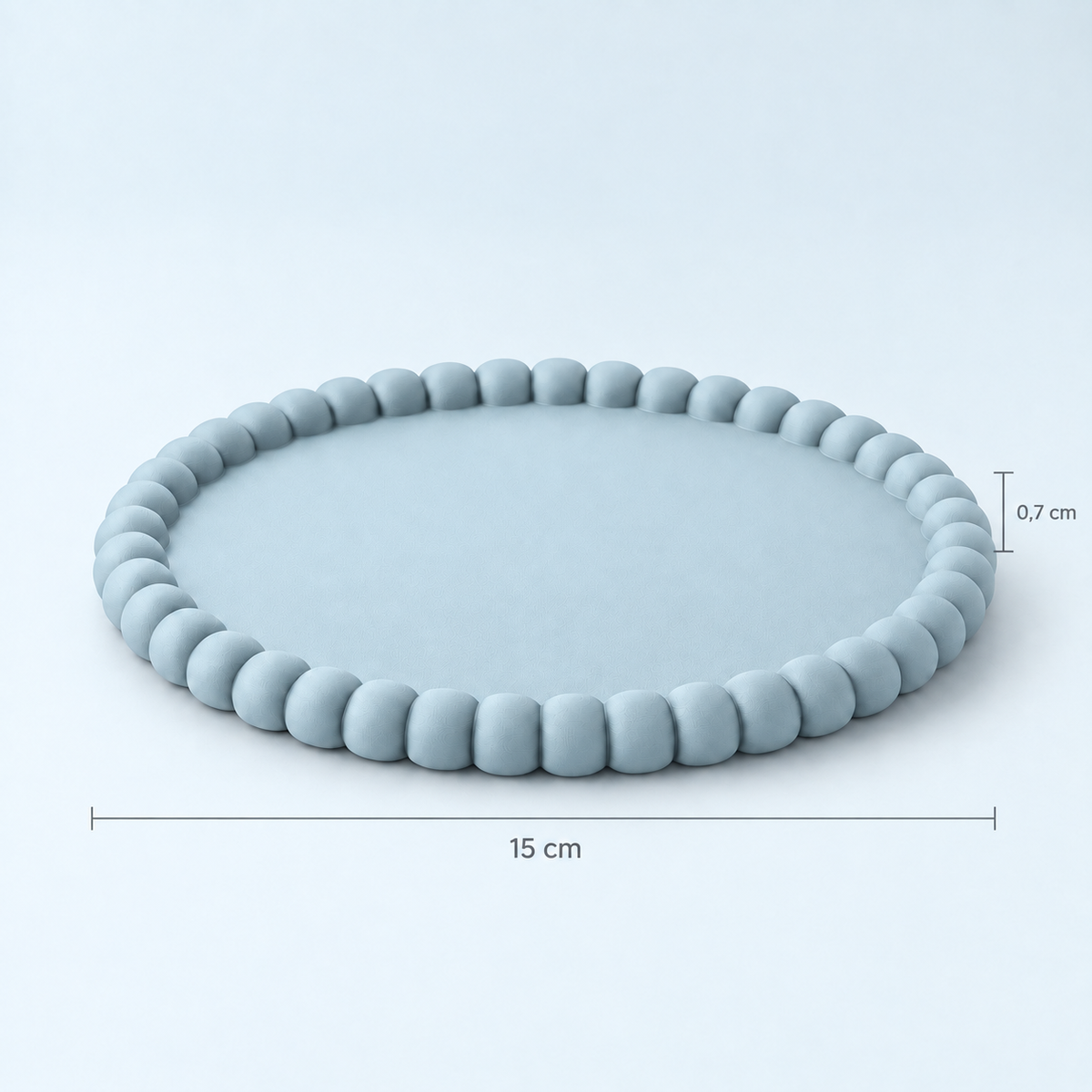 Bandeja Pérola 15cm - Azul Bebé