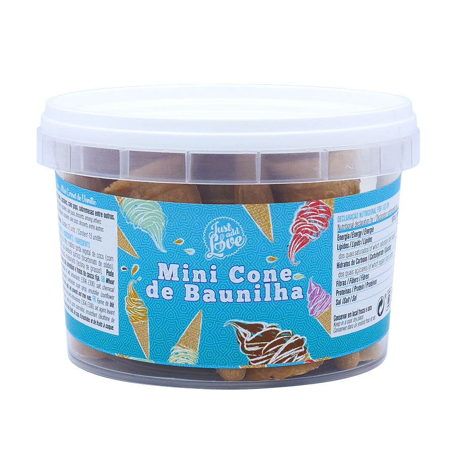 Mini-Cones de Baunilha c/ 15un - 28g