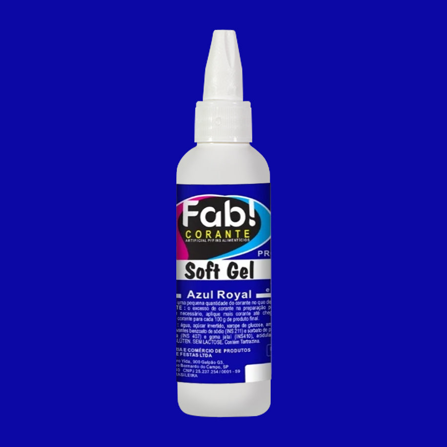 Corante SoftGel 60gr Azul Royal