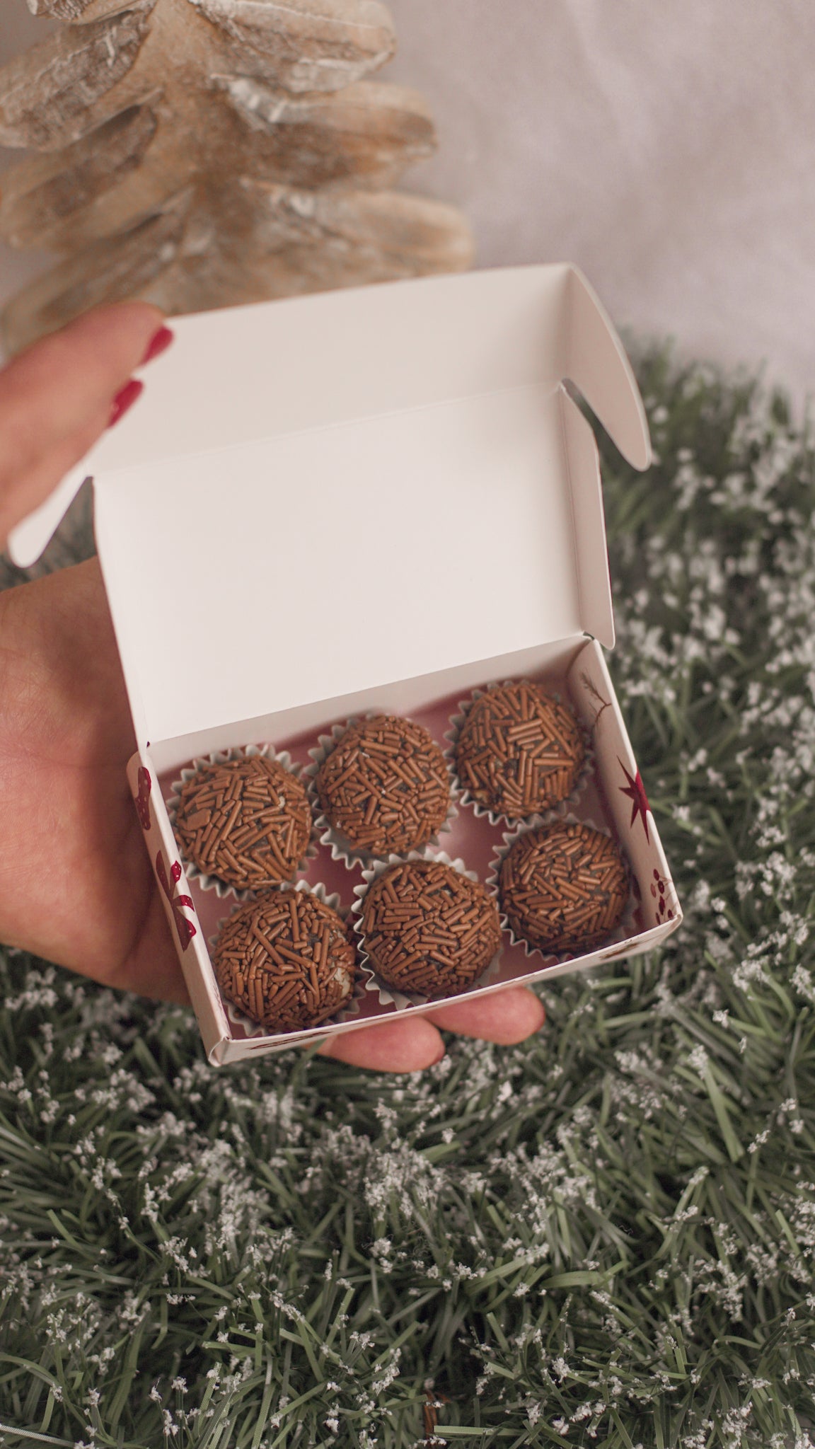 Caixa Presente Natal 6,5x10cm - Pack 10UN