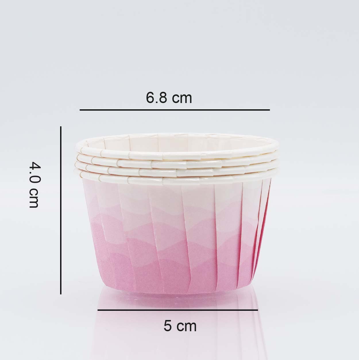 Cápsulas Cupcake Mármoreado Rosa - 24UN