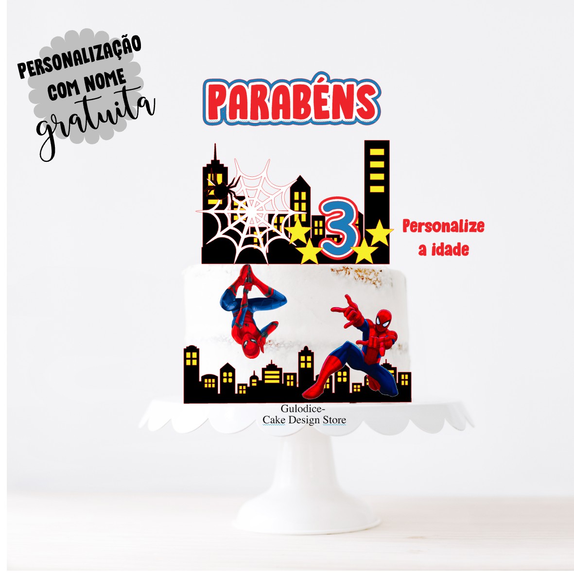 Topo Homem Aranha - Ref. 001