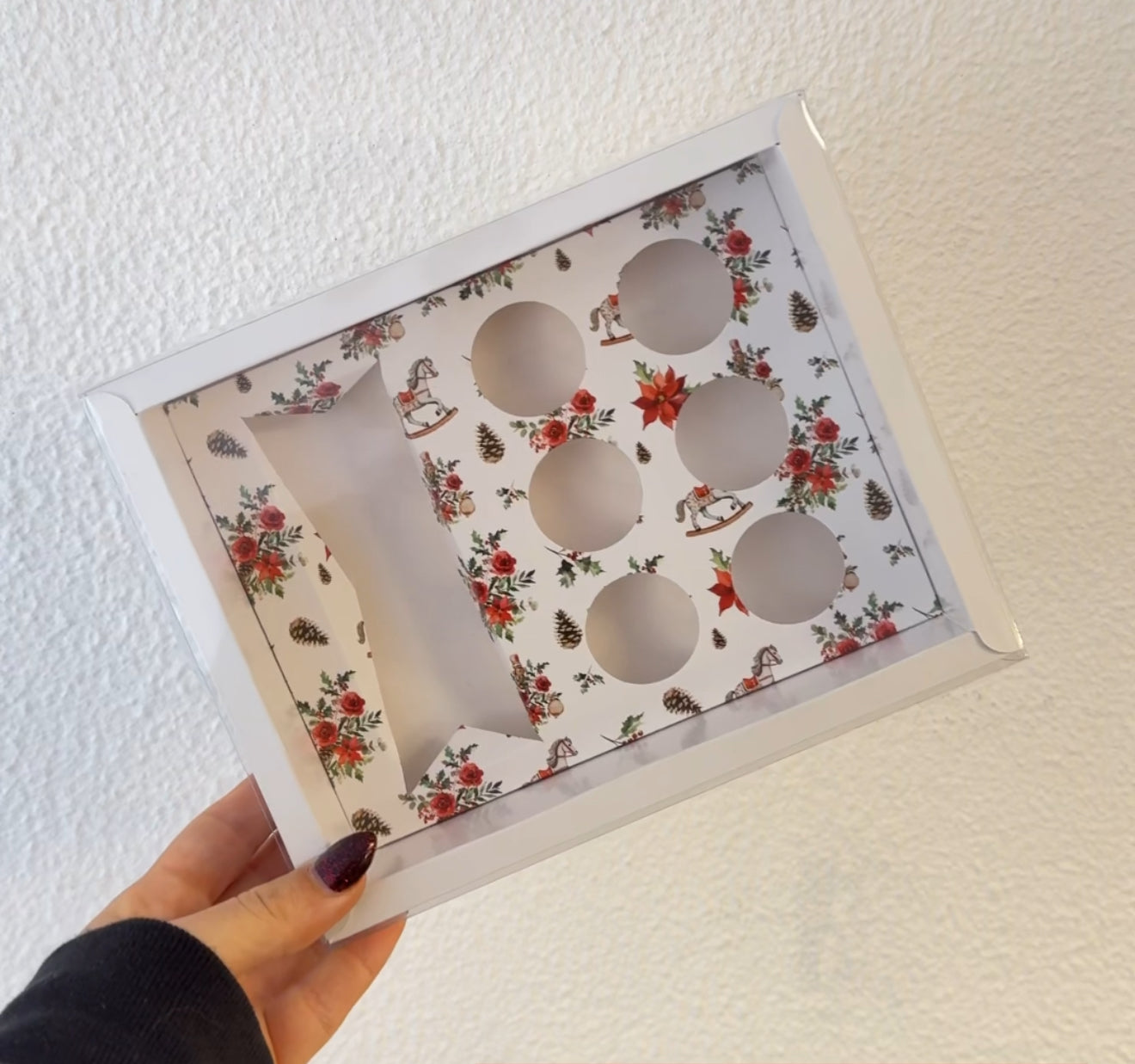 Caixa Garrafa + 6 Doces Branca - 10 unidades