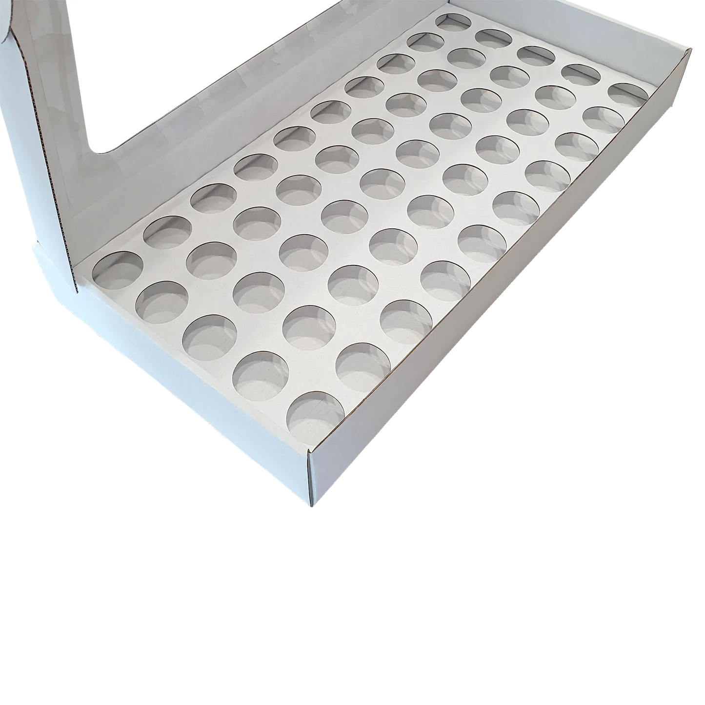 Caixa p/ 50 Brigadeiros c/janela Branca - PACK 10UN