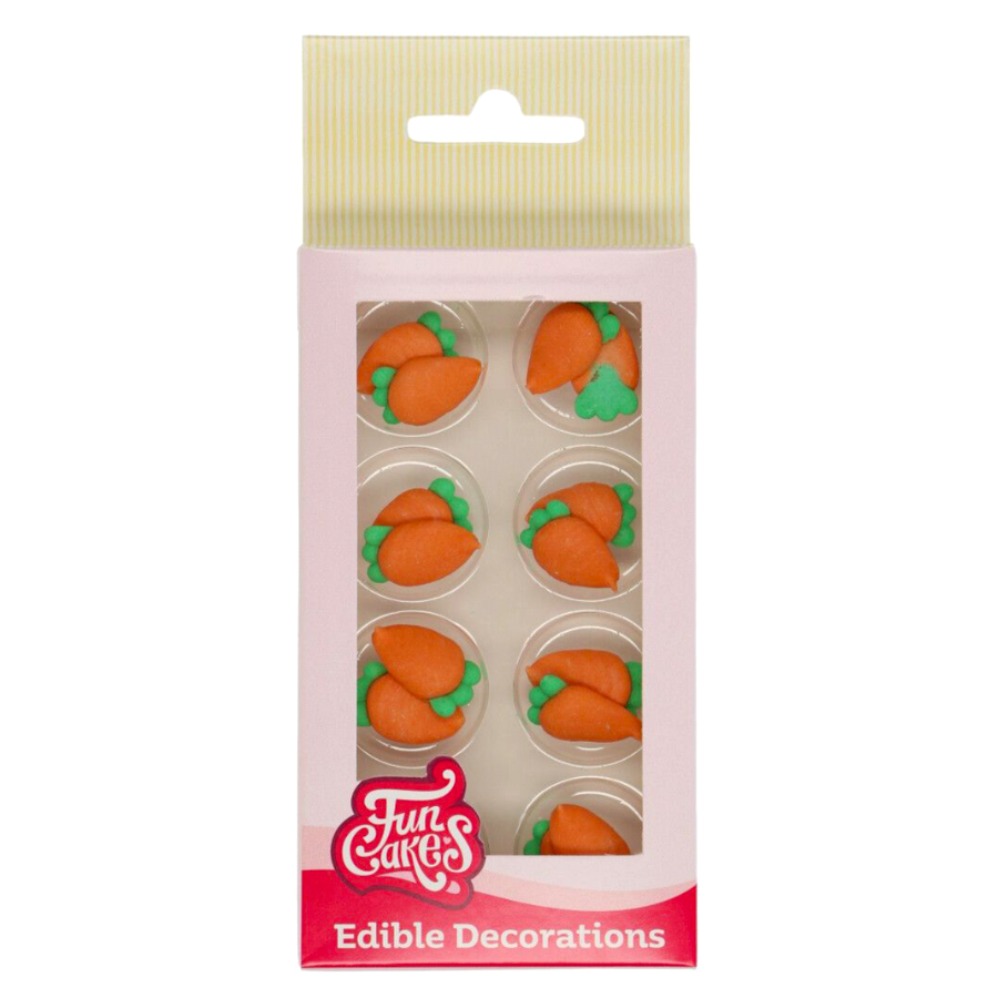 Decoração Açúcar FunCakes- Cenourinhas 16un