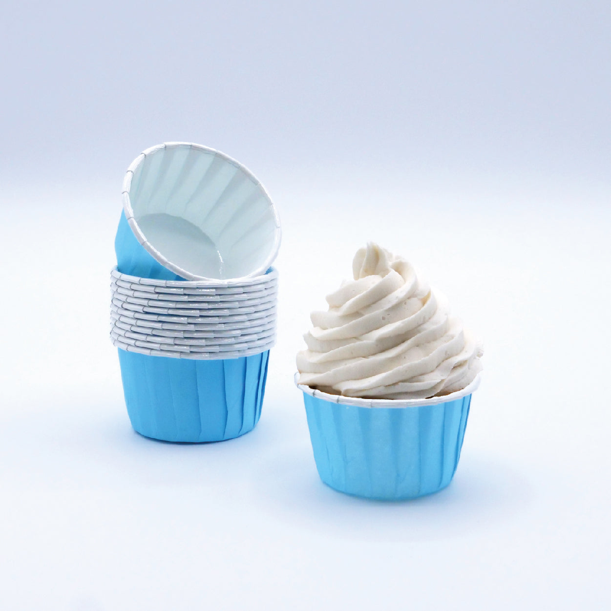 Cápsulas Cupcake Azul Claro