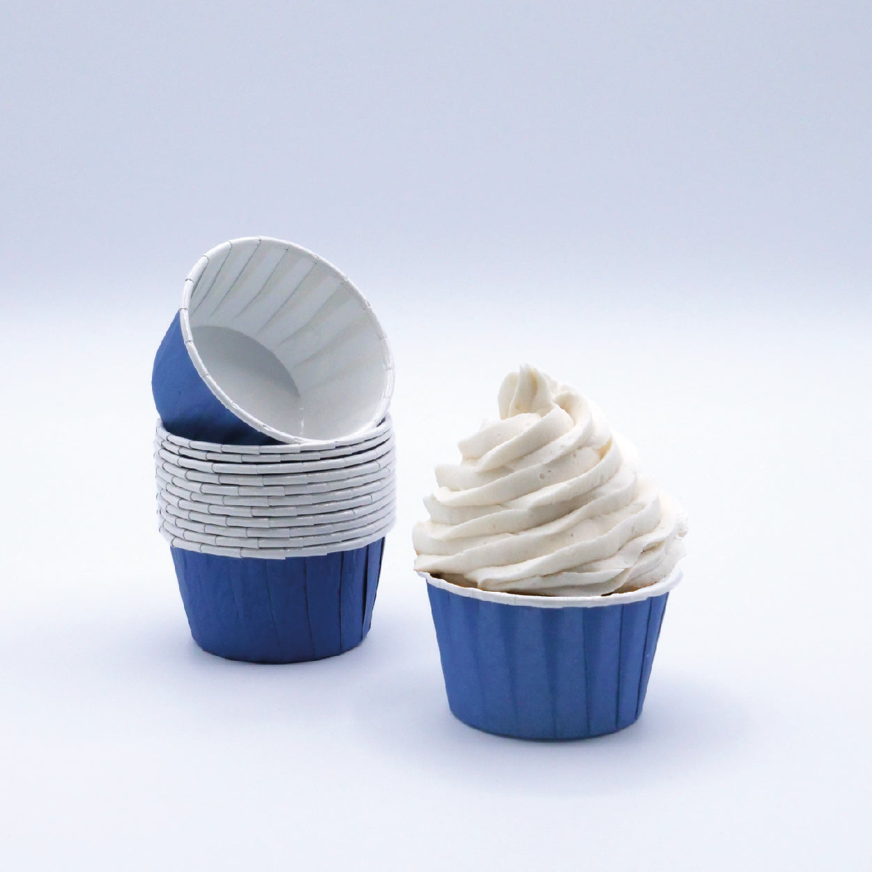 Cápsulas Cupcake Azul Escuro