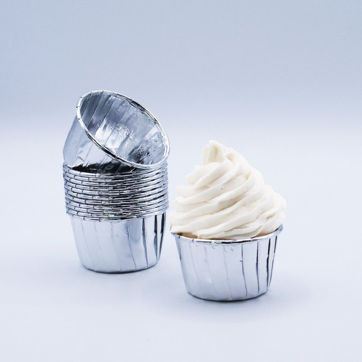 Cápsulas Cupcake Prata
