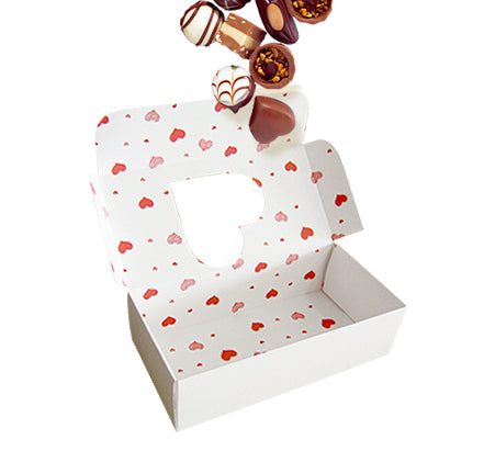 Heart-Shaped Window Box 18X9X5cm - Pack of 10