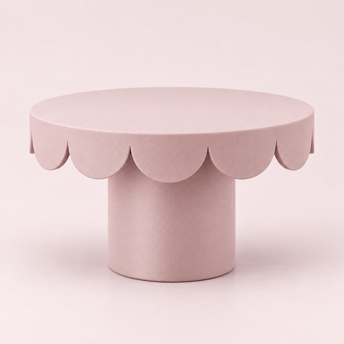 Prato de Bolo Pétala 22x14cm - Rosa Velho