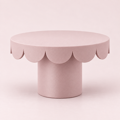 Prato de Bolo Pétala 22x14cm - Rosa Velho