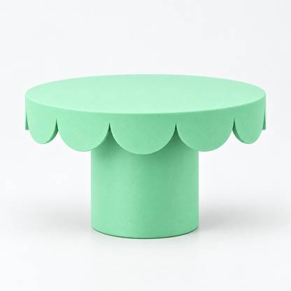Prato de Bolo Pétala 22x14cm - Verde Menta