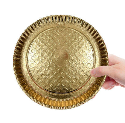 Prato Dourado 23cm Anti-Gota - 10 unidades