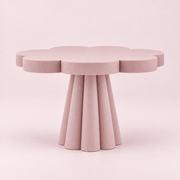 Prato de Bolo Flora 22x14cm - Rosa Velho