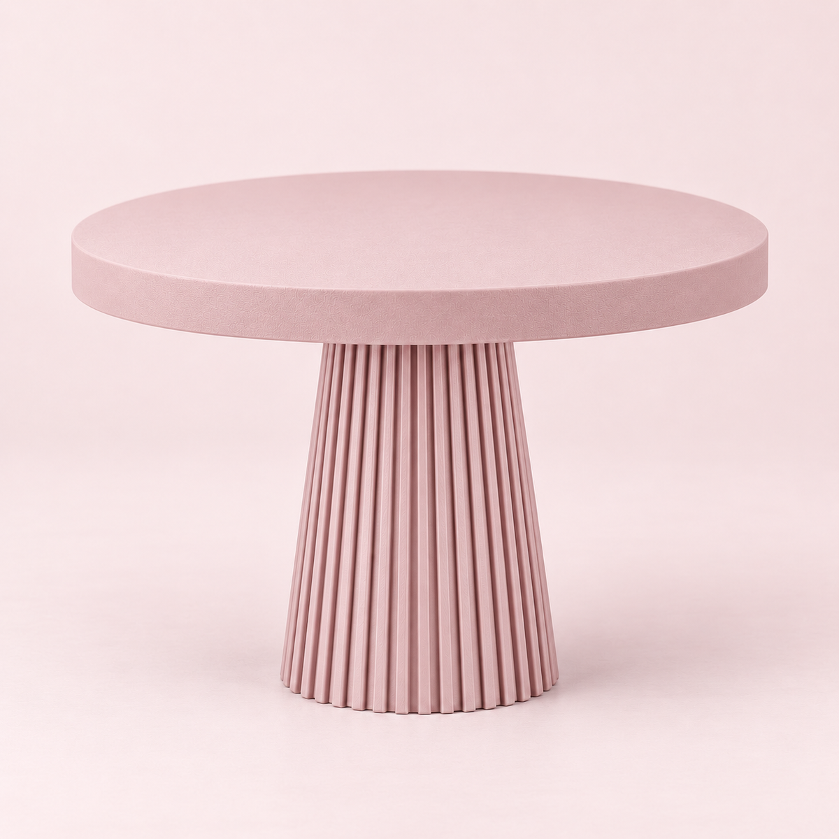 Prato de Bolo Plissado 22x13cm  - Rosa Velho