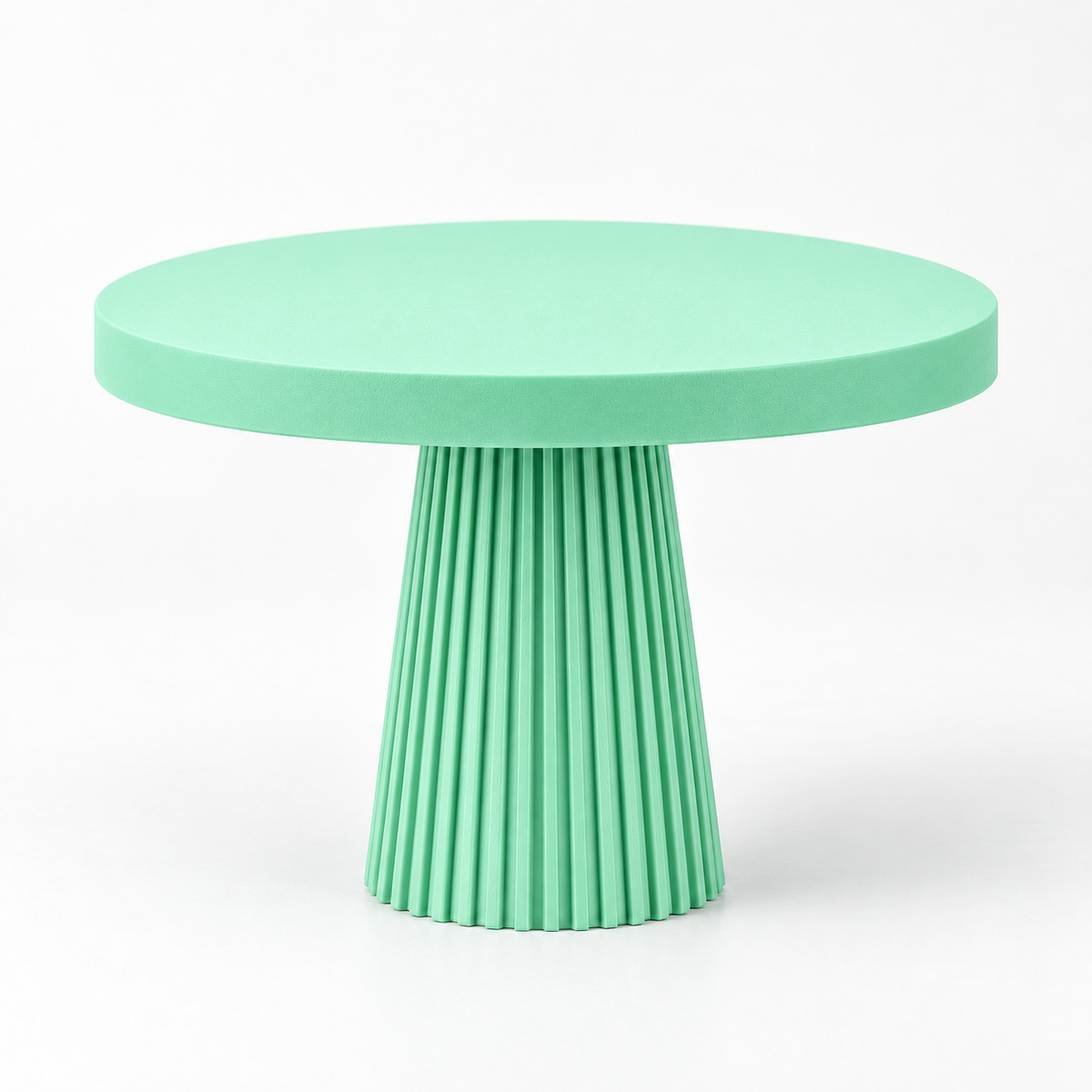 Prato de Bolo Plissado 22x13cm  - Verde Menta