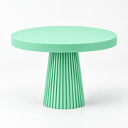 Prato de Bolo Plissado 22x13cm  - Verde Menta