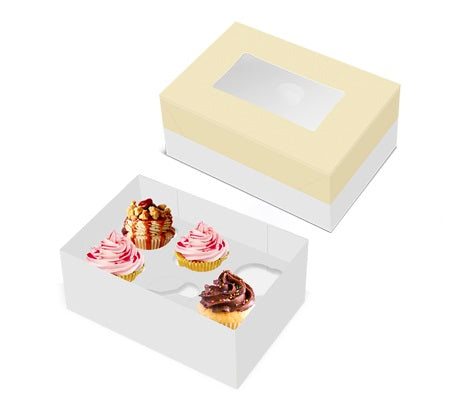 Box of 6 Cupcakes with Window 28x20
