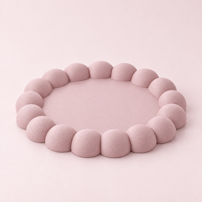 Bandeja Bubble 15cm - Rosa Velho