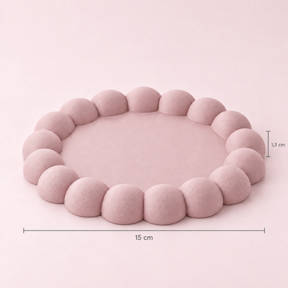 Bandeja Bubble 15cm - Rosa Velho