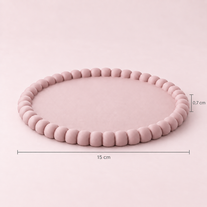Bandeja Pérola 15cm - Rosa Velho
