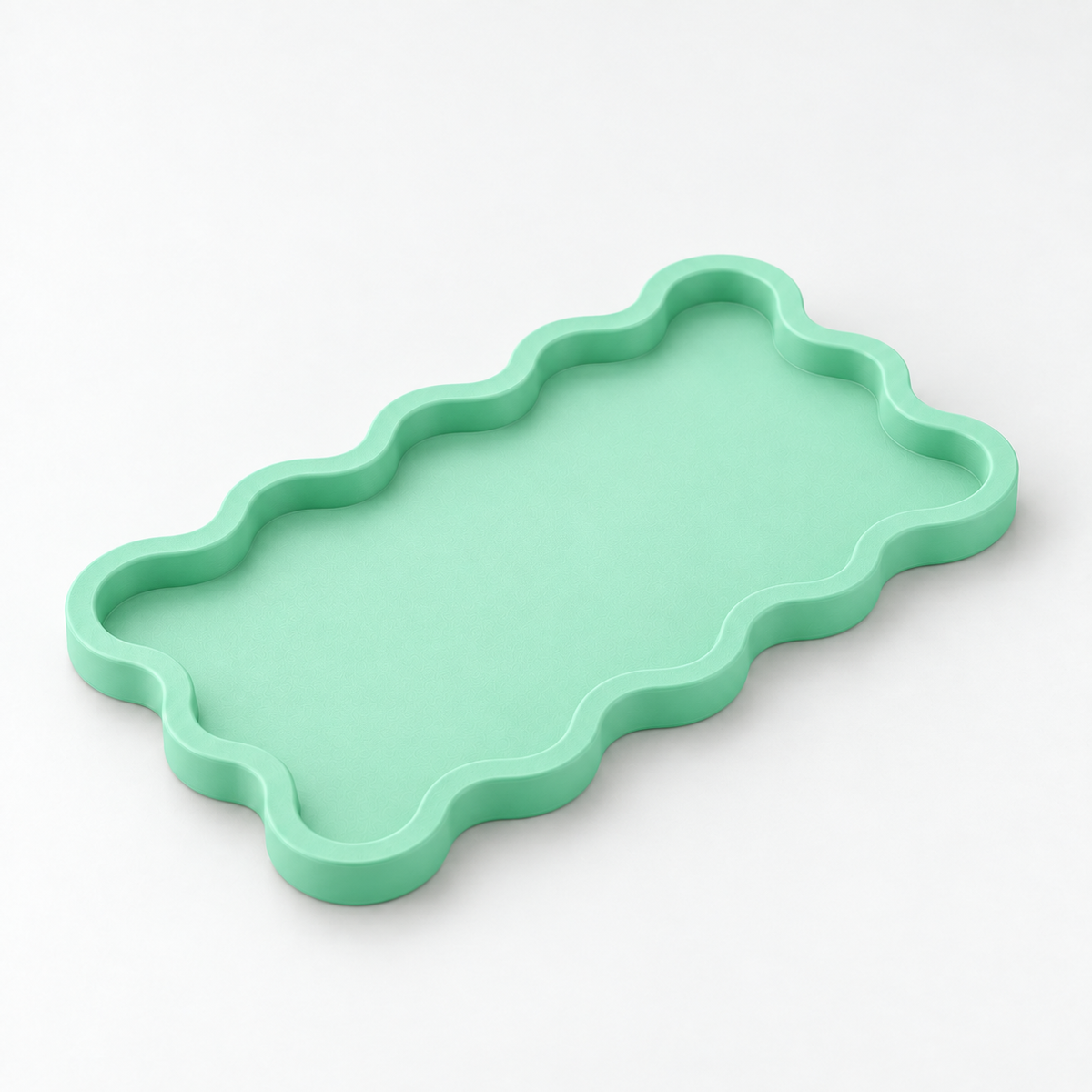 Bandeja Onda 22x13cm - Verde Menta