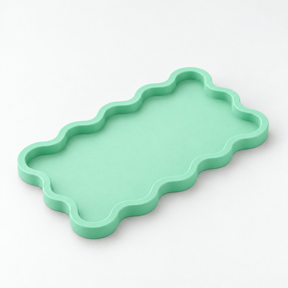 Bandeja Onda 22x13cm - Verde Menta