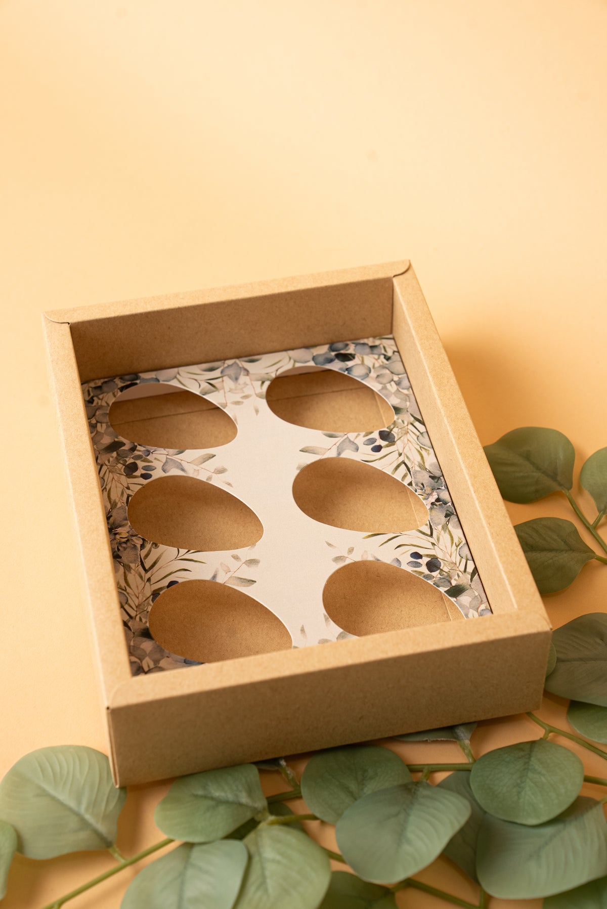 Caixa 6 Mini-Ovos 50g c/ cinta - Linha Florescer