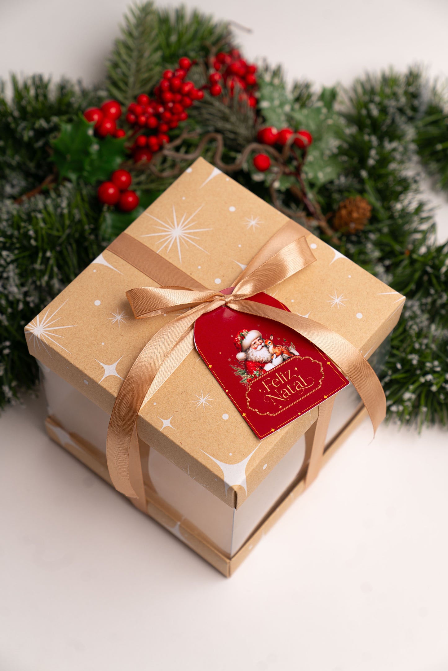 Caixa 15x15x15cm - Linha Estrela de Natal