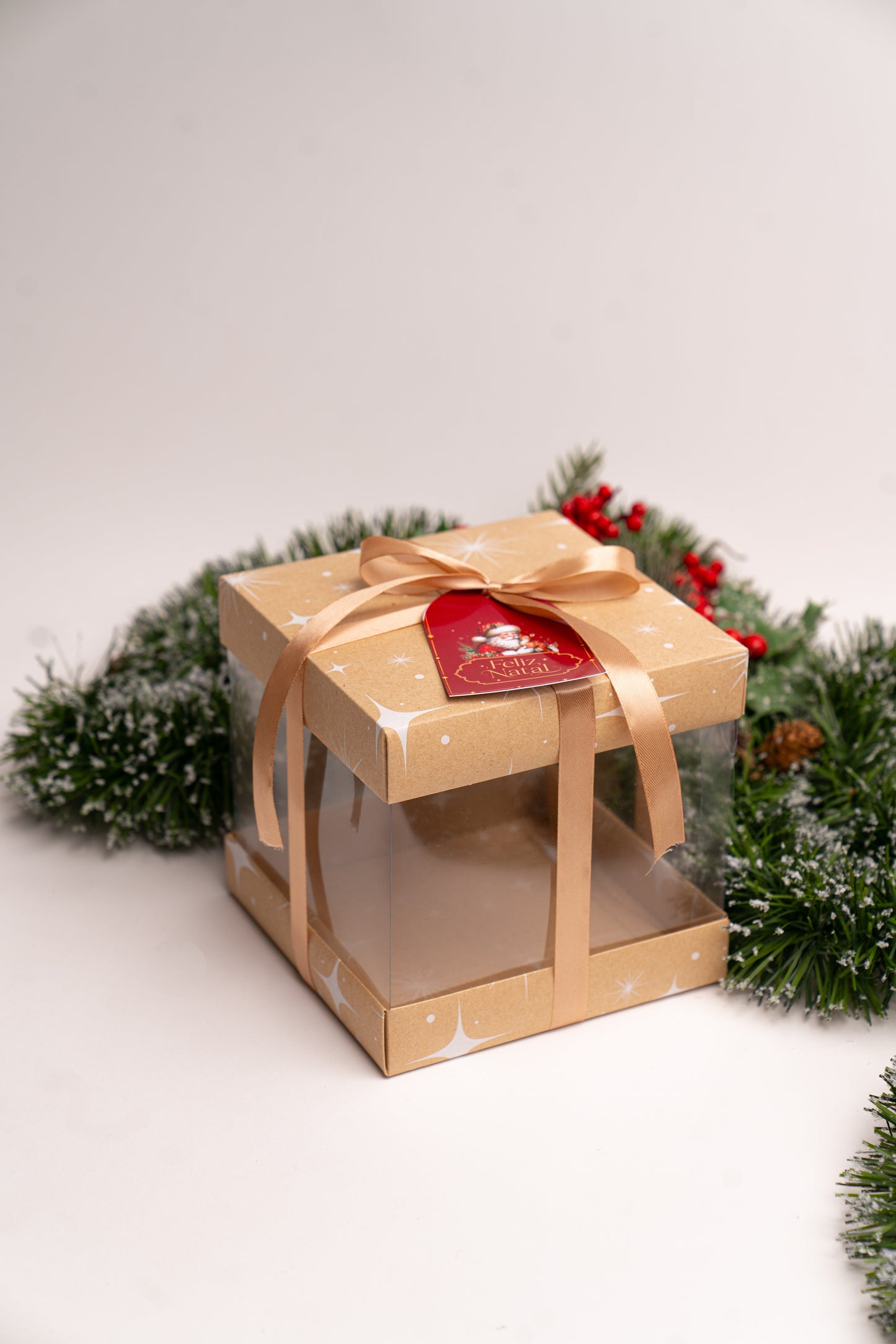Caixa 15x15x15cm - Linha Estrela de Natal