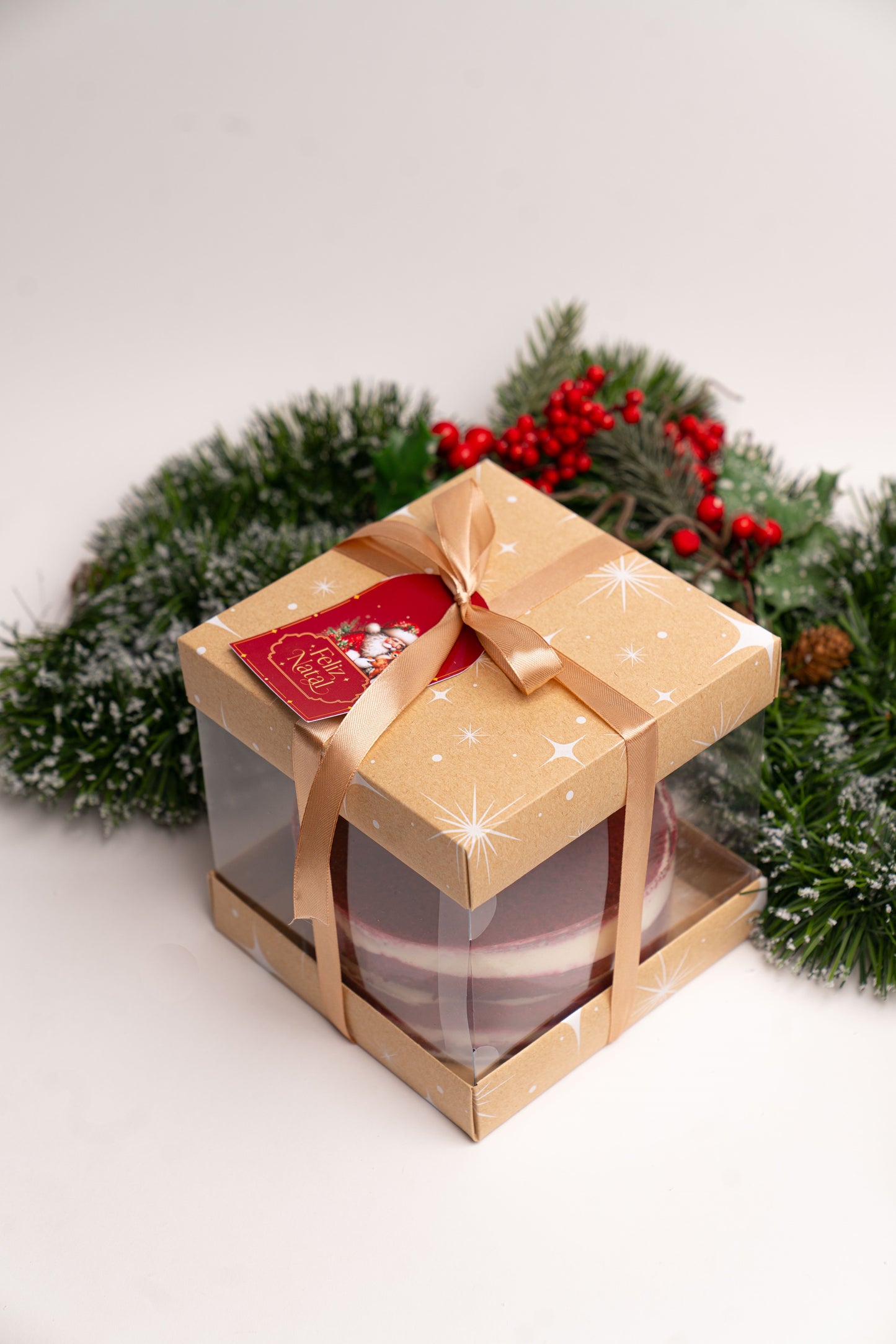 Caixa 15x15x15cm - Linha Estrela de Natal