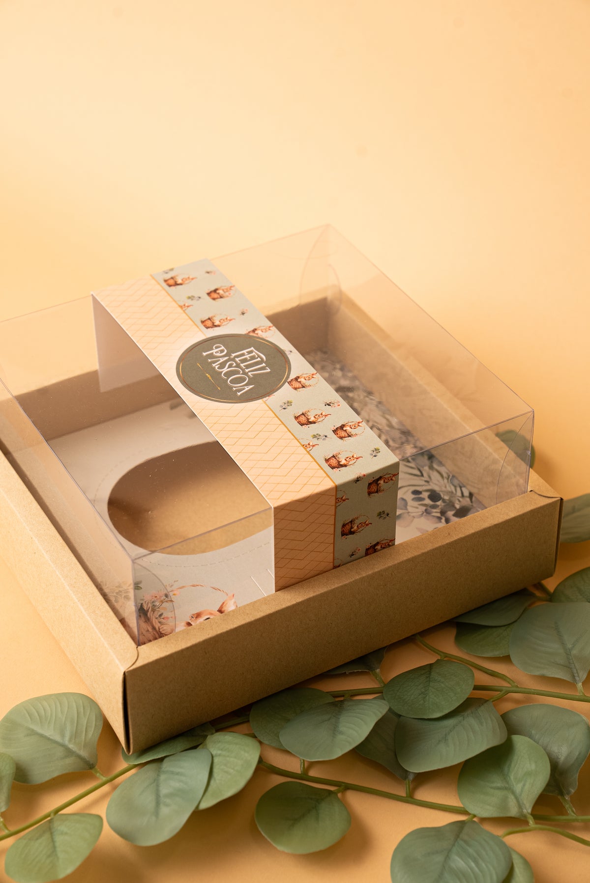 Caixa Ovo 350/500g c/ cinta - Linha Florescer
