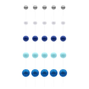 Blue &amp; Silver Sphere Set