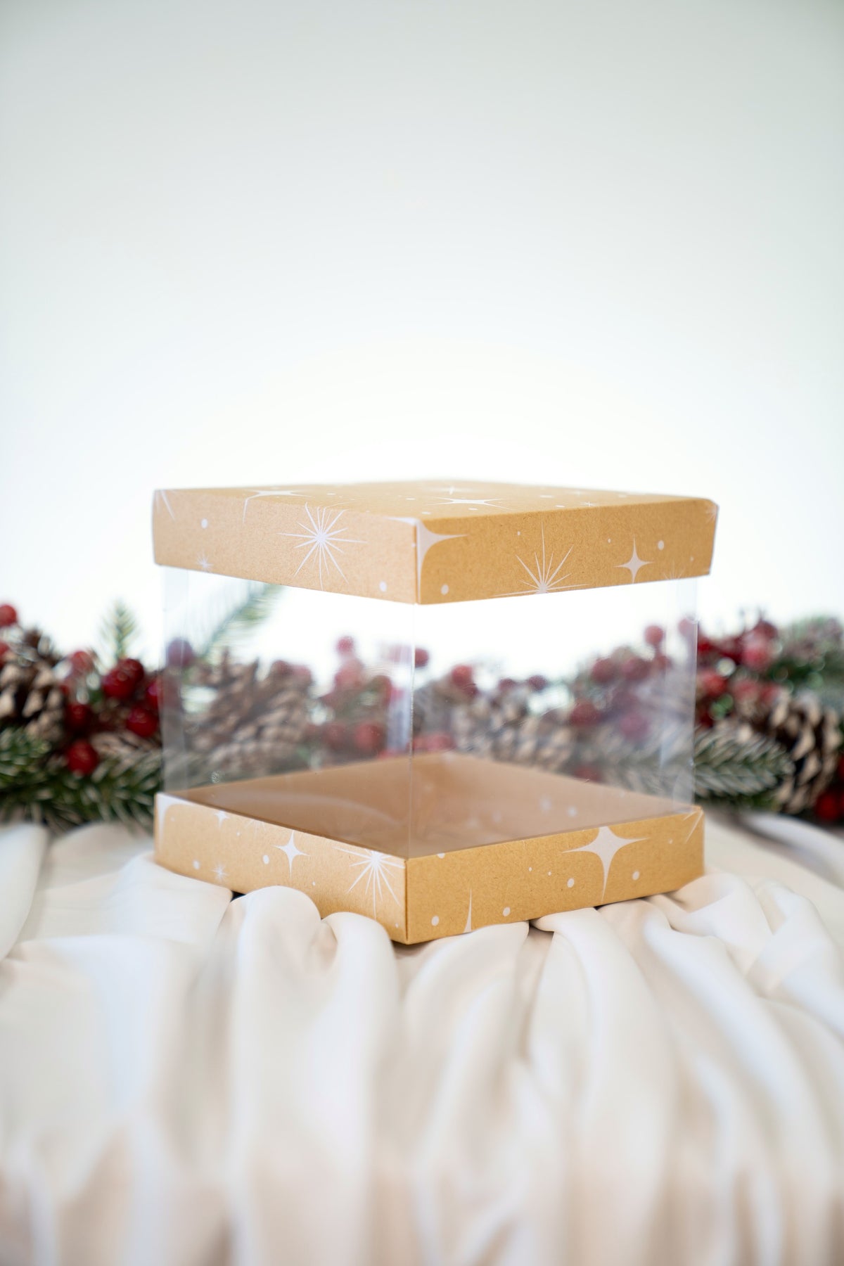 Box 15x15x15cm - Christmas Star Line