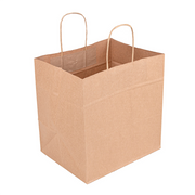 Kraft Twisted Wing Bag 27+16x28cm - PACK OF 10