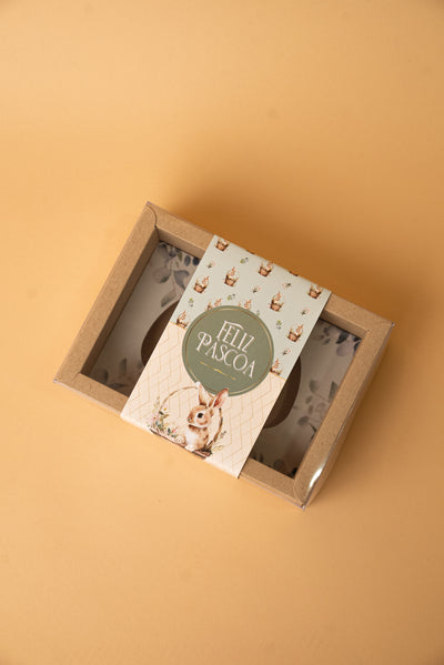 Caixa 2 Mini-Ovos 50g c/ cinta - Linha Florescer