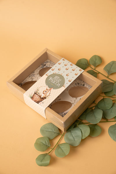 Caixa 6 Mini-Ovos 50g c/ cinta - Linha Florescer