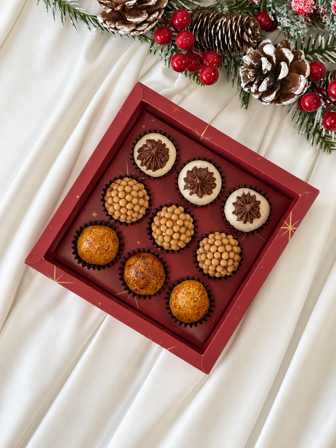Caixa Vermelha 9 Doces - Pack 10 un