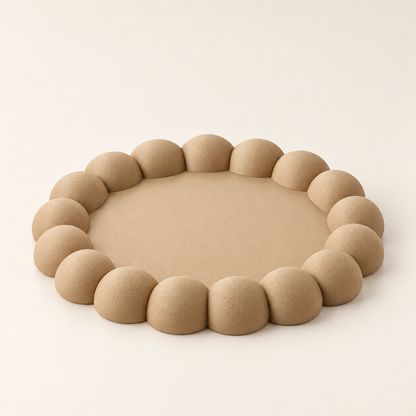Bandeja Bubble 15cm - Bege