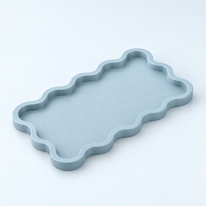 Bandeja Onda 22x13cm - Azul Bebé