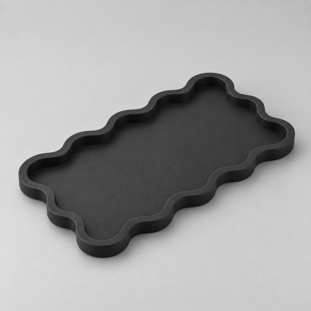 Bandeja Onda 22x13cm - Preto