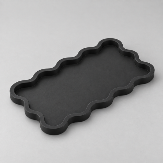 Bandeja Onda 22x13cm - Preto