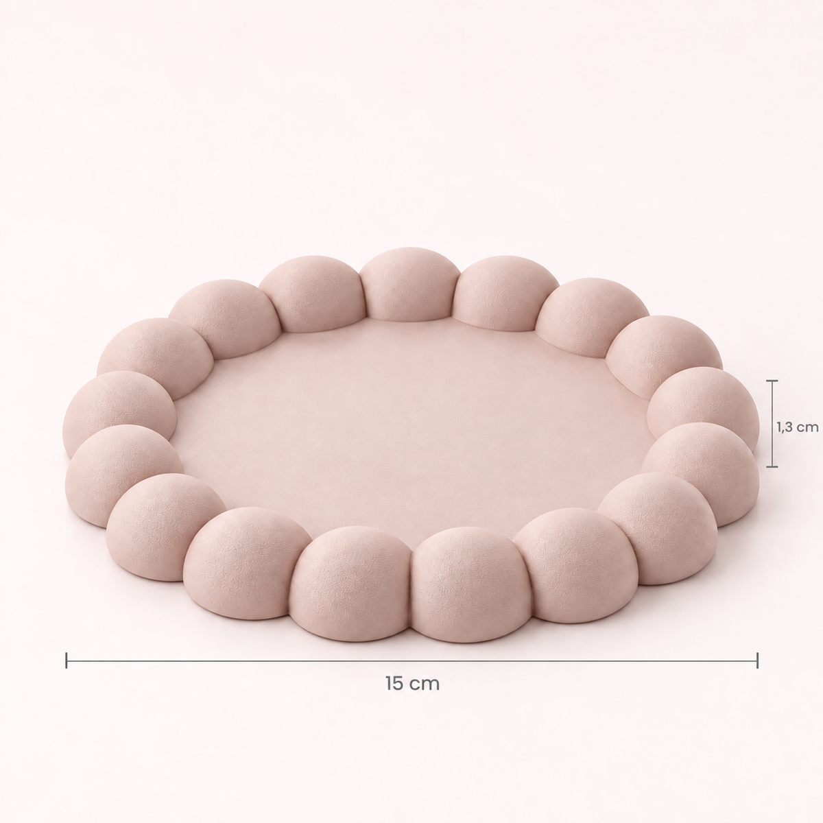 Bandeja Bubble 15cm - Rosa Bebé