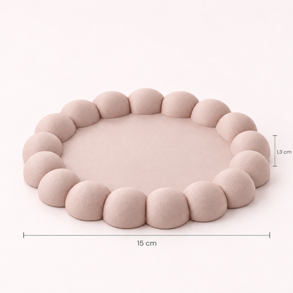Bandeja Bubble 15cm - Rosa Bebé