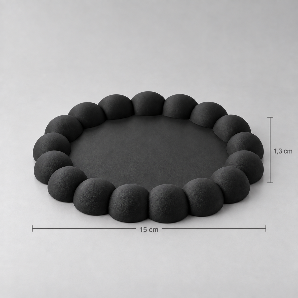 Bandeja Bubble 15cm - Preto