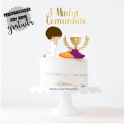 Communion Cake Topper for Boy - Ref. 001