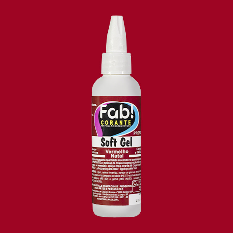 Corante SoftGel 60gr Vermelho Natal