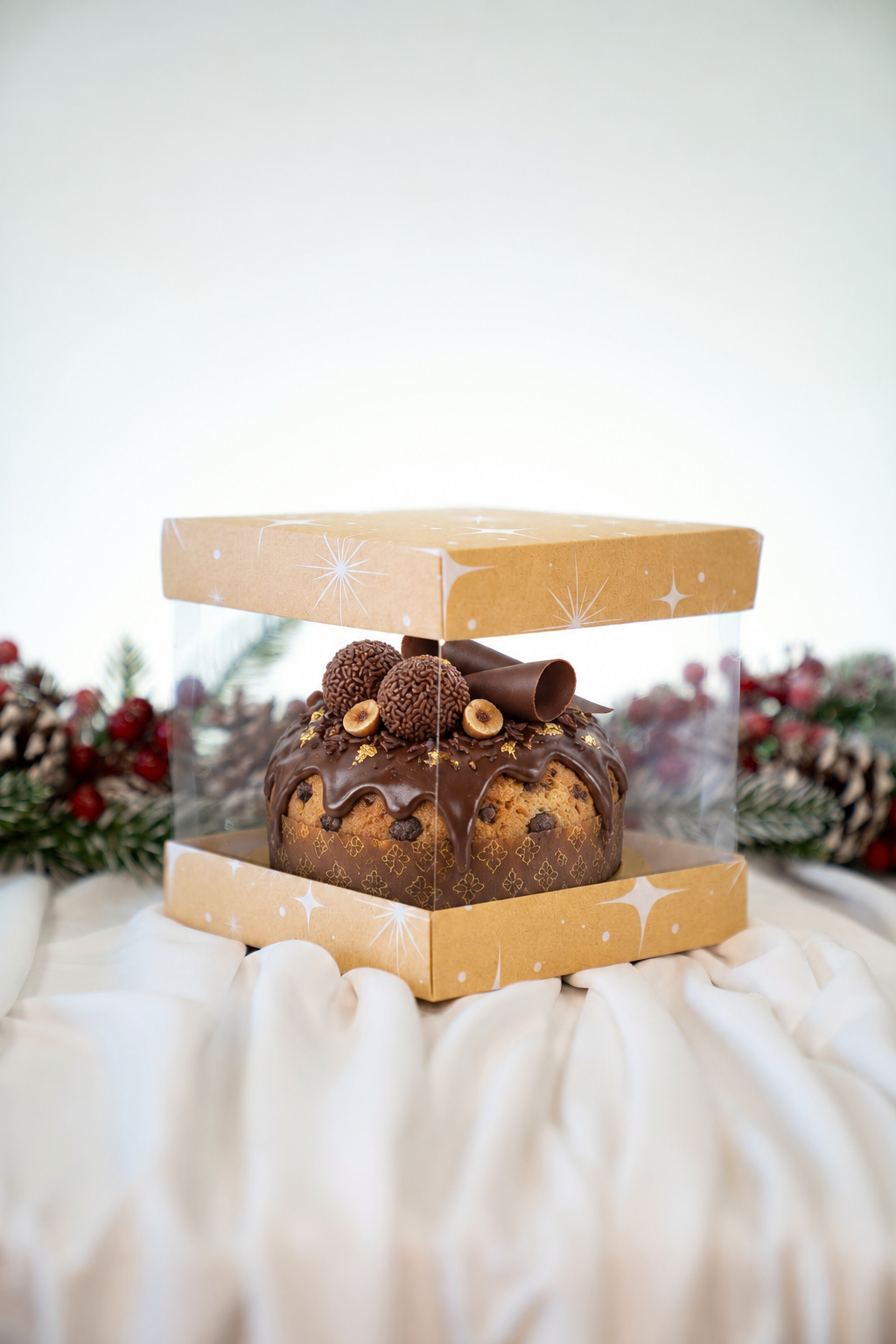Box 15x15x15cm - Christmas Star Line